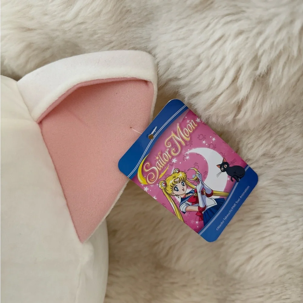 Sailor Moon Luna & Artemis Cat Mochi Plush Pillows Artemis White Cat